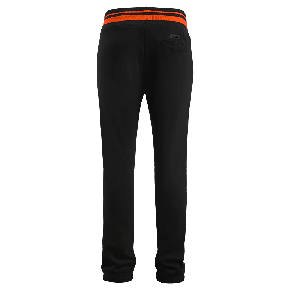 MLB SAN FRANCISCO GIANTS MASHUP MEN'S RIB SWEATPANT (BLACK/ORANGE) - Image 4