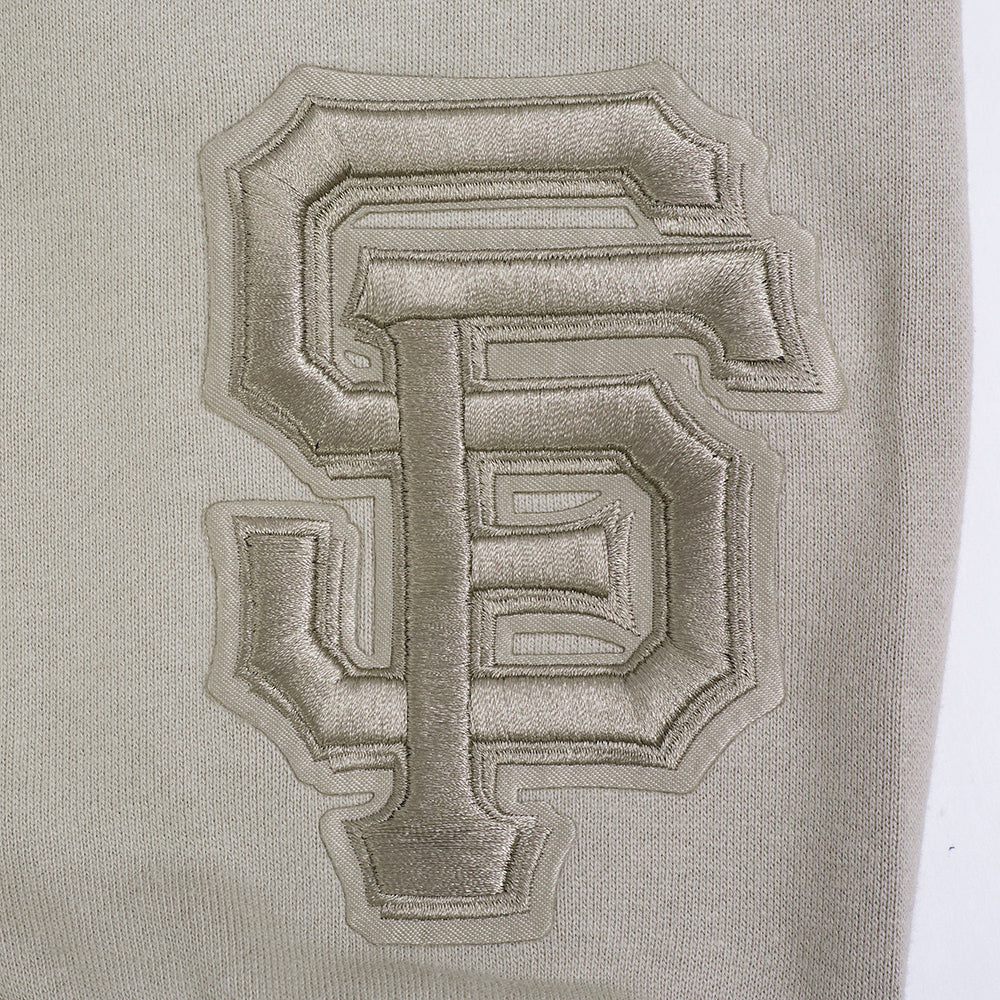 MLB SAN FRANCISCO GIANTS WINGSPAN MEN'S DROP SHOULDER FLEECE CREWNECK (TAUPE) - Image 6