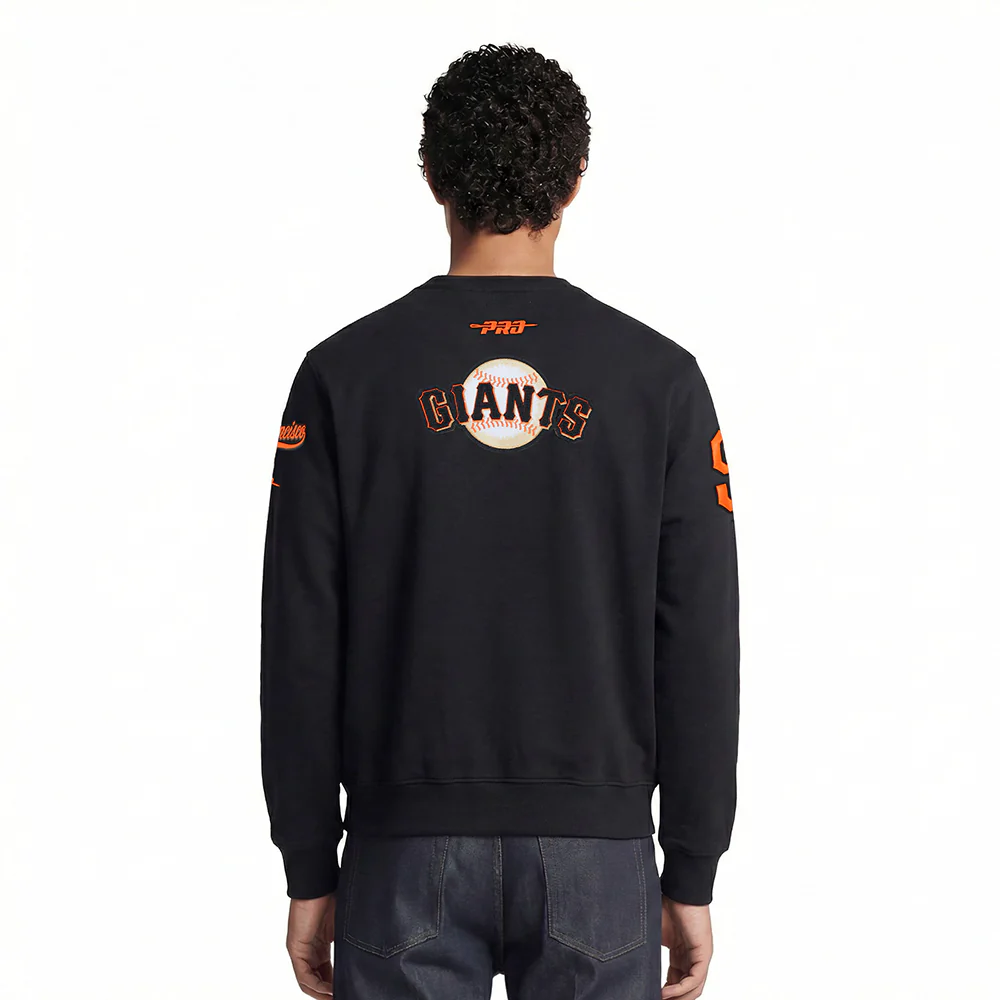 MLB SAN FRANCISCO GIANTS CITY ARCH MEN'S FLC CREWNECK (BLACK) - Image 2