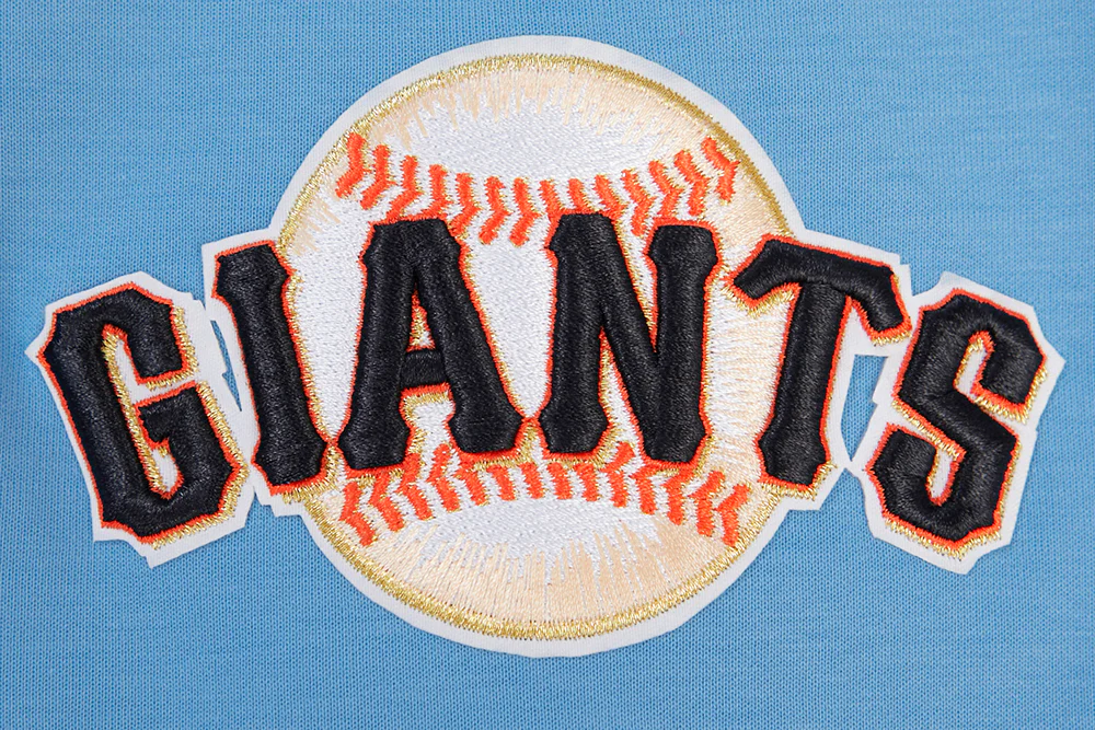 MLB SAN FRANCISCO GIANTS CLASSIC CHENILLE MEN'S PULLOVER HOODIE (UNIVERSITY BLUE) - Image 8