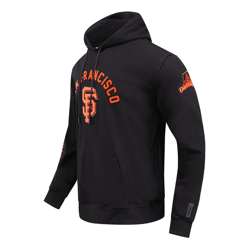 MLB SAN FRANCISCO GIANTS CLASSIC PO MEN'S FULL ZIP PULLOVER HOODIE (BLACK) - Image 2
