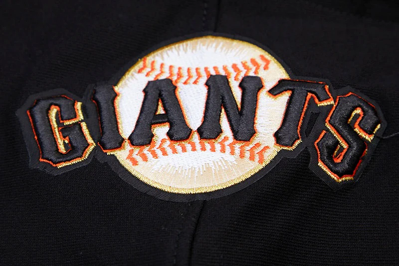 MLB SAN FRANCISCO GIANTS CLASSIC PO MEN'S FULL ZIP PULLOVER HOODIE (BLACK) - Image 6