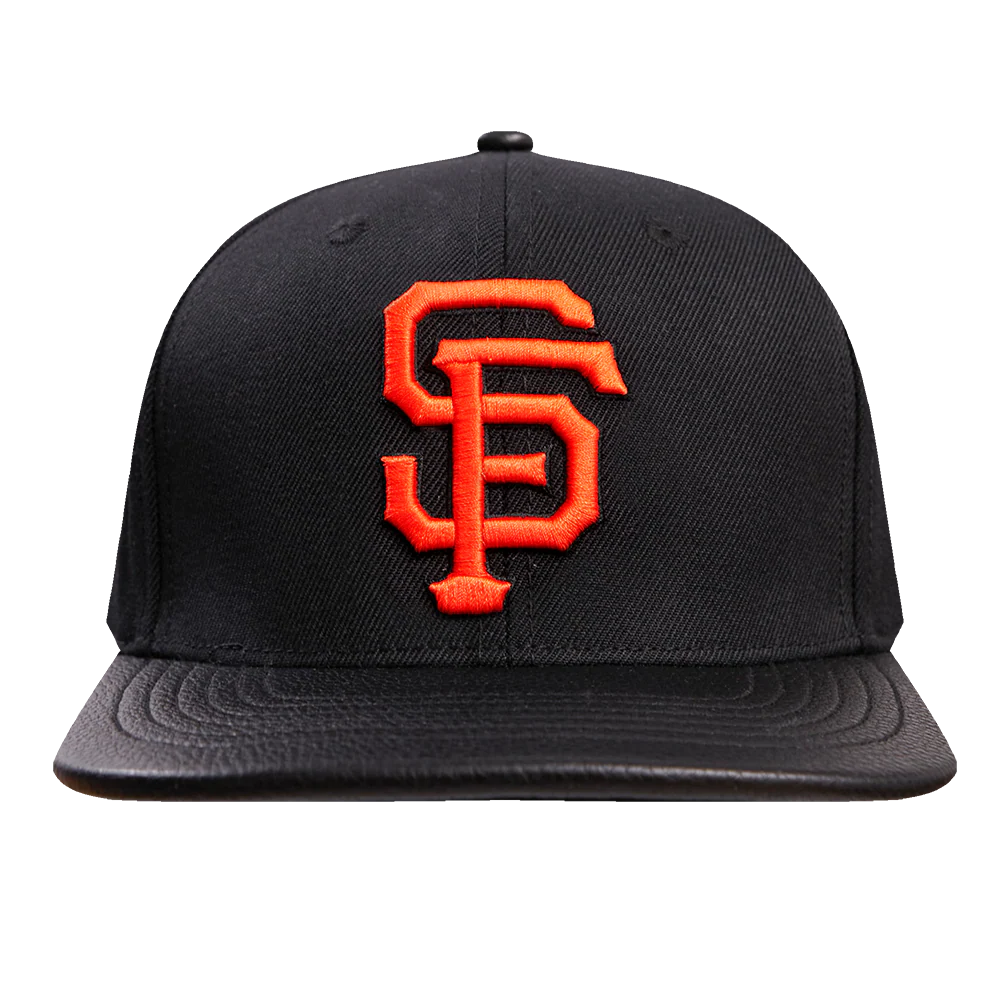 MLB SAN FRANCISCO GIANTS SCRIPT TAIL WOOL STRAPBACK (BLACK)