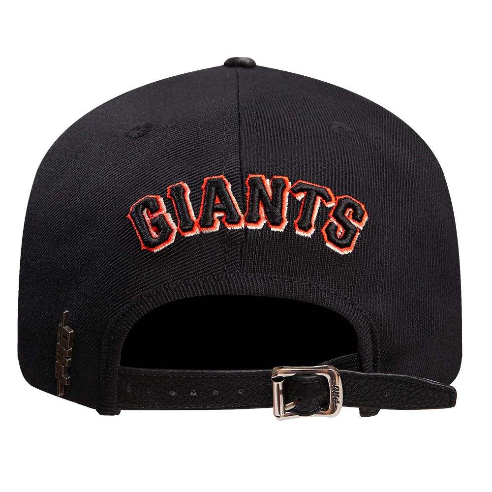 MLB SAN FRANCISCO GIANTS SCRIPT TAIL WOOL STRAPBACK (BLACK) - Image 5