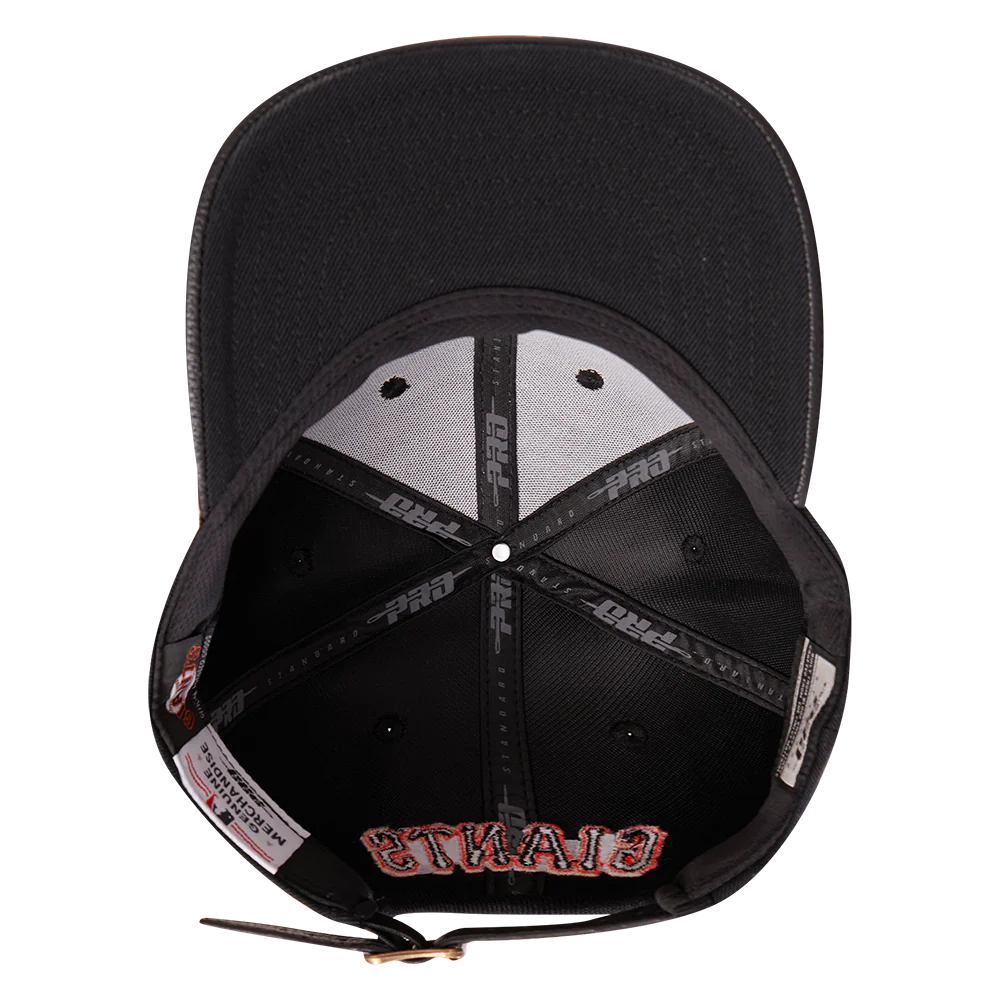 MLB SAN FRANCISCO GIANTS SCRIPT TAIL WOOL STRAPBACK (BLACK) - Image 6