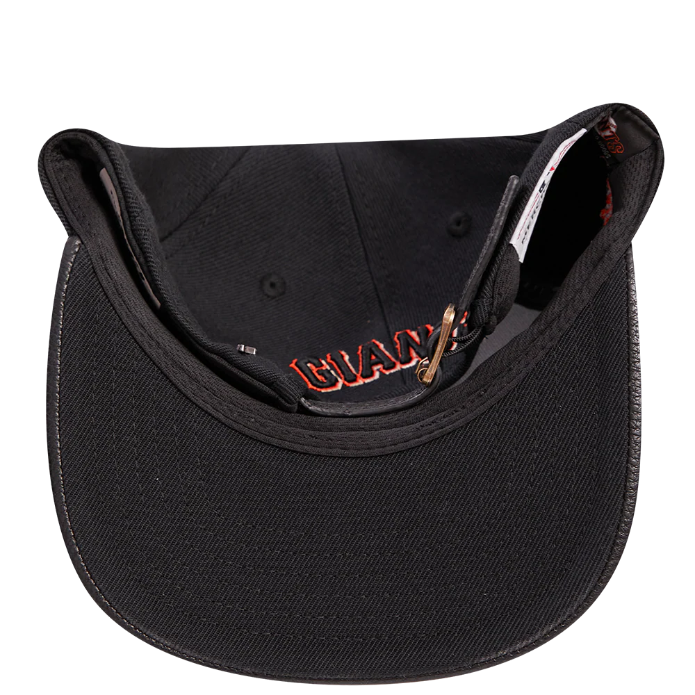 MLB SAN FRANCISCO GIANTS SCRIPT TAIL WOOL STRAPBACK (BLACK) - Image 7