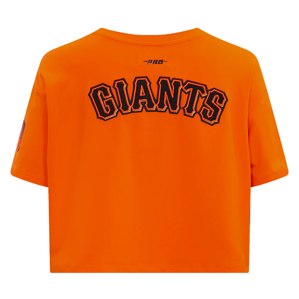 MLB SAN FRANCISCO GIANTS CLASSIC WOMEN'S BOXY TOP (ORANGE) - Image 4