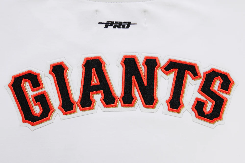 MLB SAN FRANCISCO GIANTS CLASSIC WOMEN'S BOXY TOP (WHITE) - Image 5
