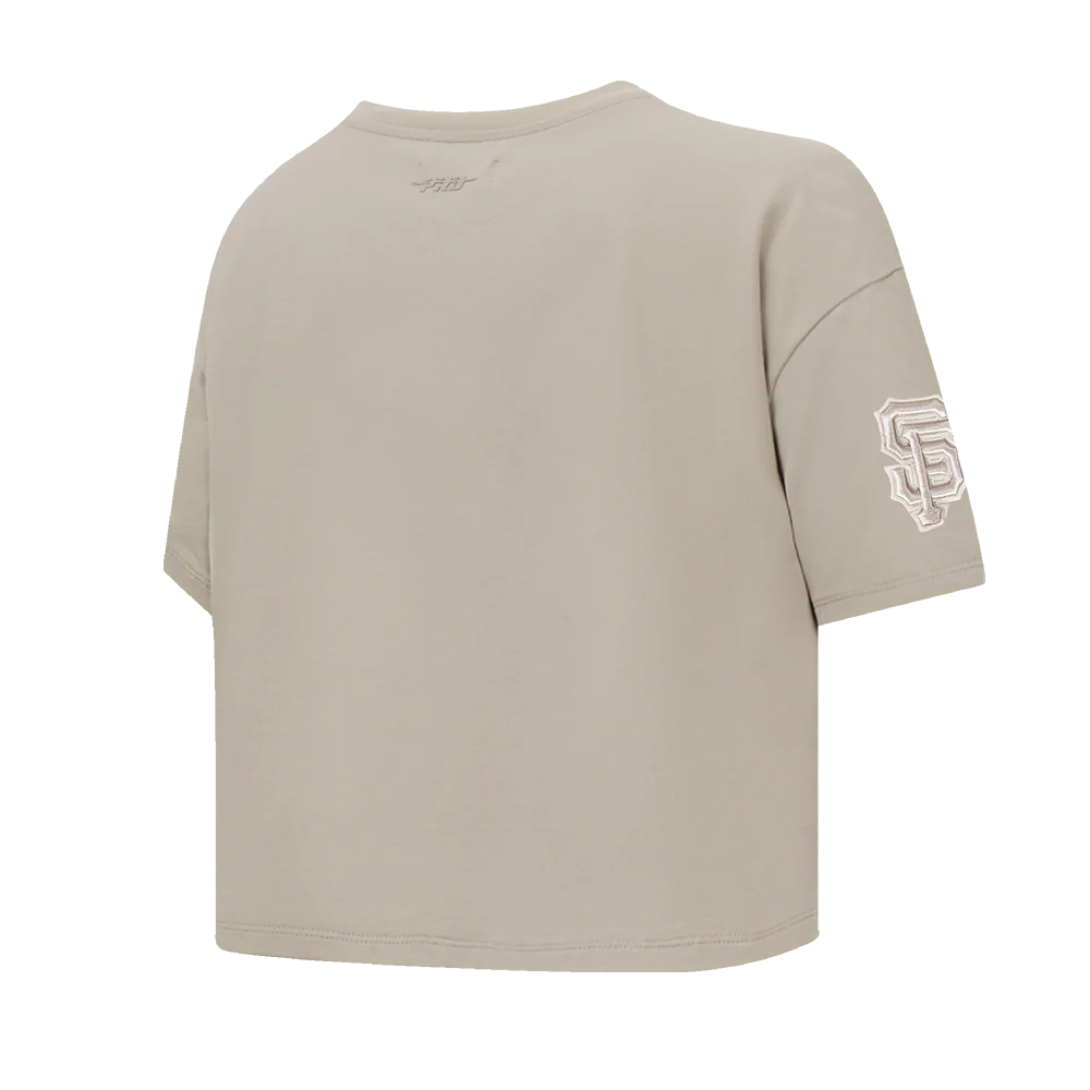 MLB SAN FRANCISCO GIANTS NEUTRAL WOMEN'S SINGLE JERSEY BOXY TOP (GUAVA) - Image 12