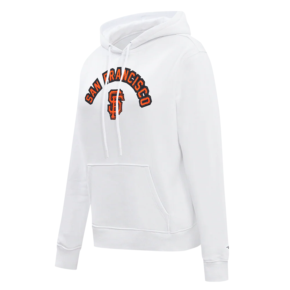 MLB SAN FRANCISCO GIANTS CLASSIC WOMEN'S PULLOVER HOODIE (WHITE) - Image 2