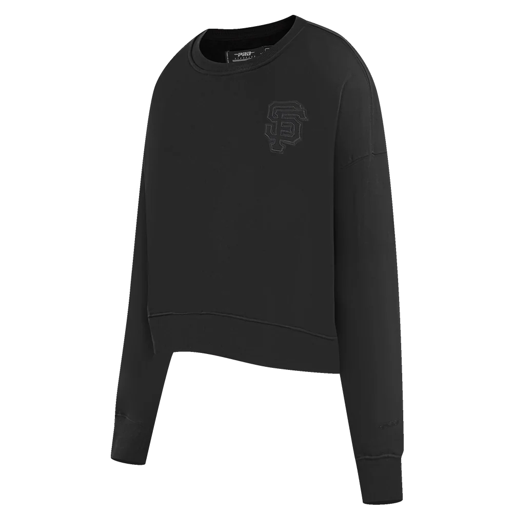 MLB SAN FRANCISCO GIANTS NEUTRAL WOMEN'S CREWNECK (BLACK) - Image 2