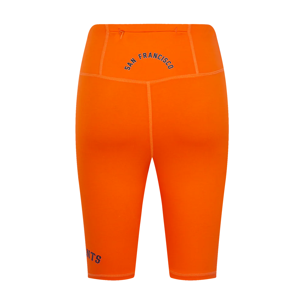 MLB SAN FRANCISCO GIANTS CLASSIC WOMEN'S COTTON BIKE SHORT (ORANGE) - Image 4