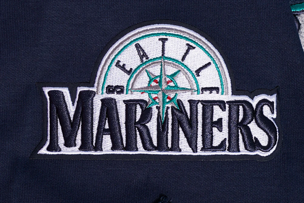 MLB SEATTLE MARINERS CLASSIC MEN'S WARM UP JACKET (MIDNIGHT NAVY) - Image 6