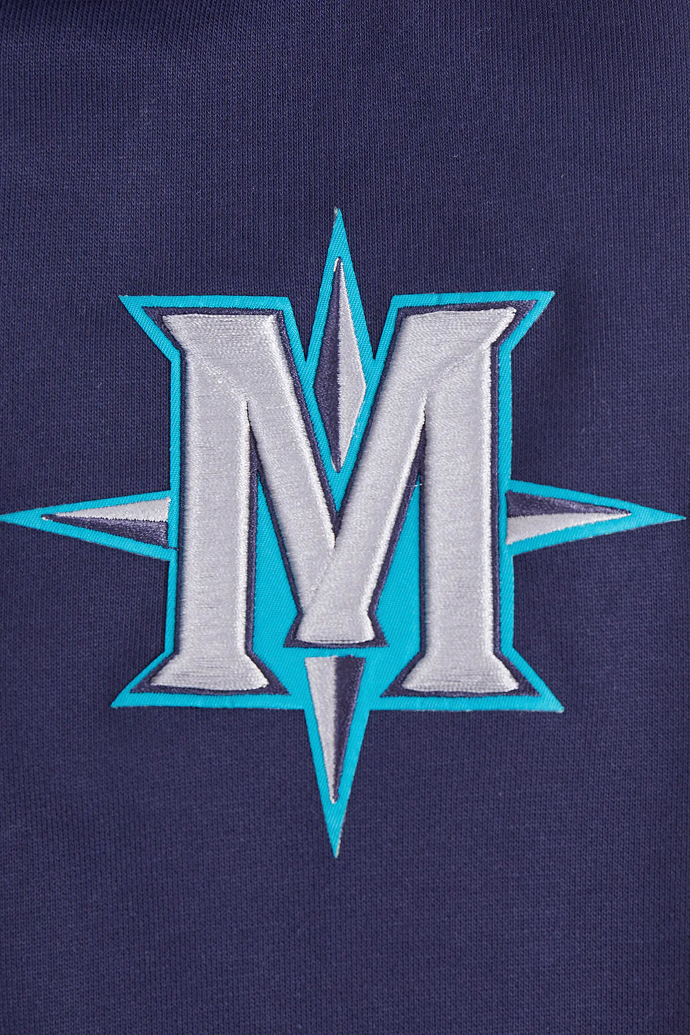 MLB SEATTLE MARINERS MASHUP MEN'S RIB PULLOVER HOODIE (MIDNIGHT NAVY) - Image 7