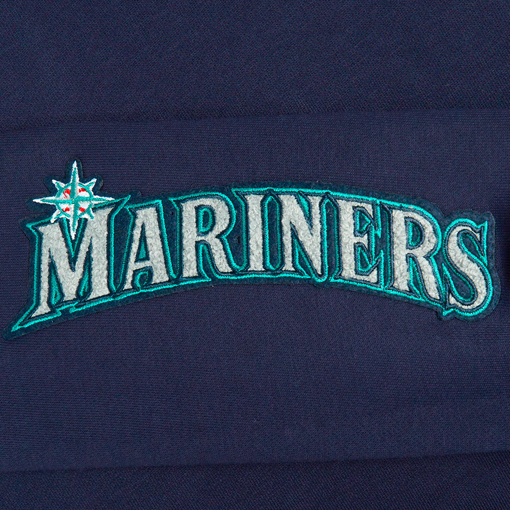MLB SEATTLE MARINERS CLASSIC WOMEN'S HOODIE DRESS (MIDNIGHT NAVY) - Image 7