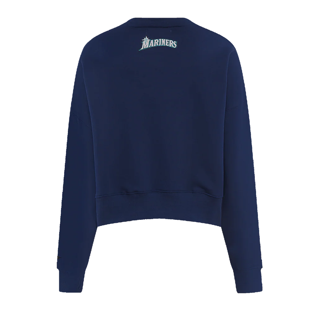 MLB SEATTLE MARINERS CLASSIC WOMEN'S CREWNECK (MIDNIGHT NAVY) - Image 3
