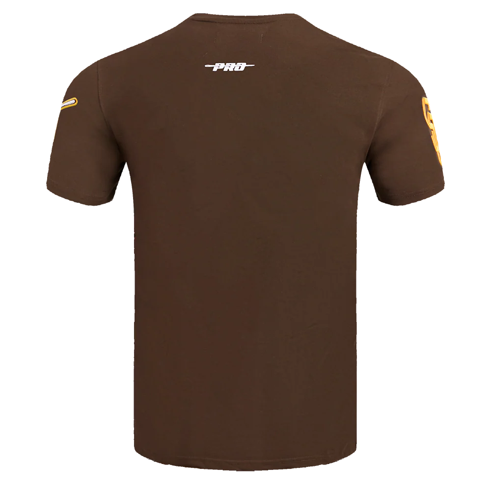 MLB SAN DIEGO PADRES SCRIPT TAIL MEN'S TOPS (BROWN) - Image 4