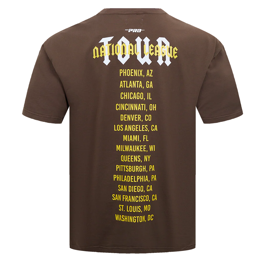 MLB SAN DIEGO PADRES CITY TOUR CJ DROP SHOULDER TEE (BROWN) - Image 3