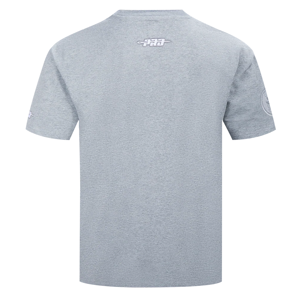 MLB SAN DIEGO PADRES REVERSE FRENCH TERRY MEN'S COTTON JERSEY DROP SHOULDER TOP (DARK HEATHER GRAY) - Image 7