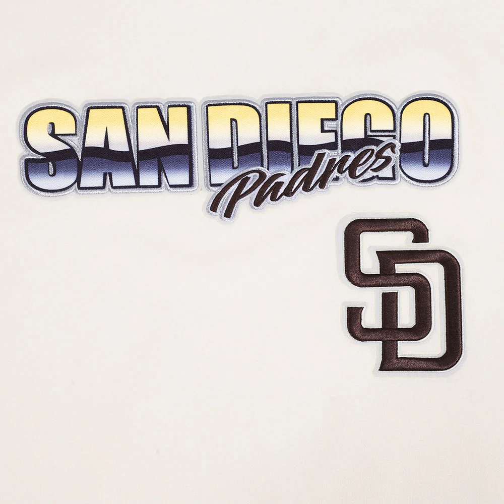 MLB SAN DIEGO PADRES CHROME MEN'S CJ DROP SHOULDER TEE (EGGSHELL) - Image 6