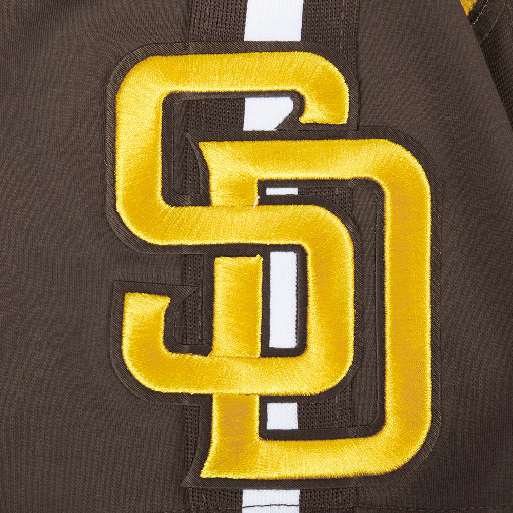 MLB SAN DIEGO PADRES FERNANDO TATIS JR. #23 CLASSIC MEN'S SINGLE JERSEY STRIPED TOP (BROWN) - Image 7