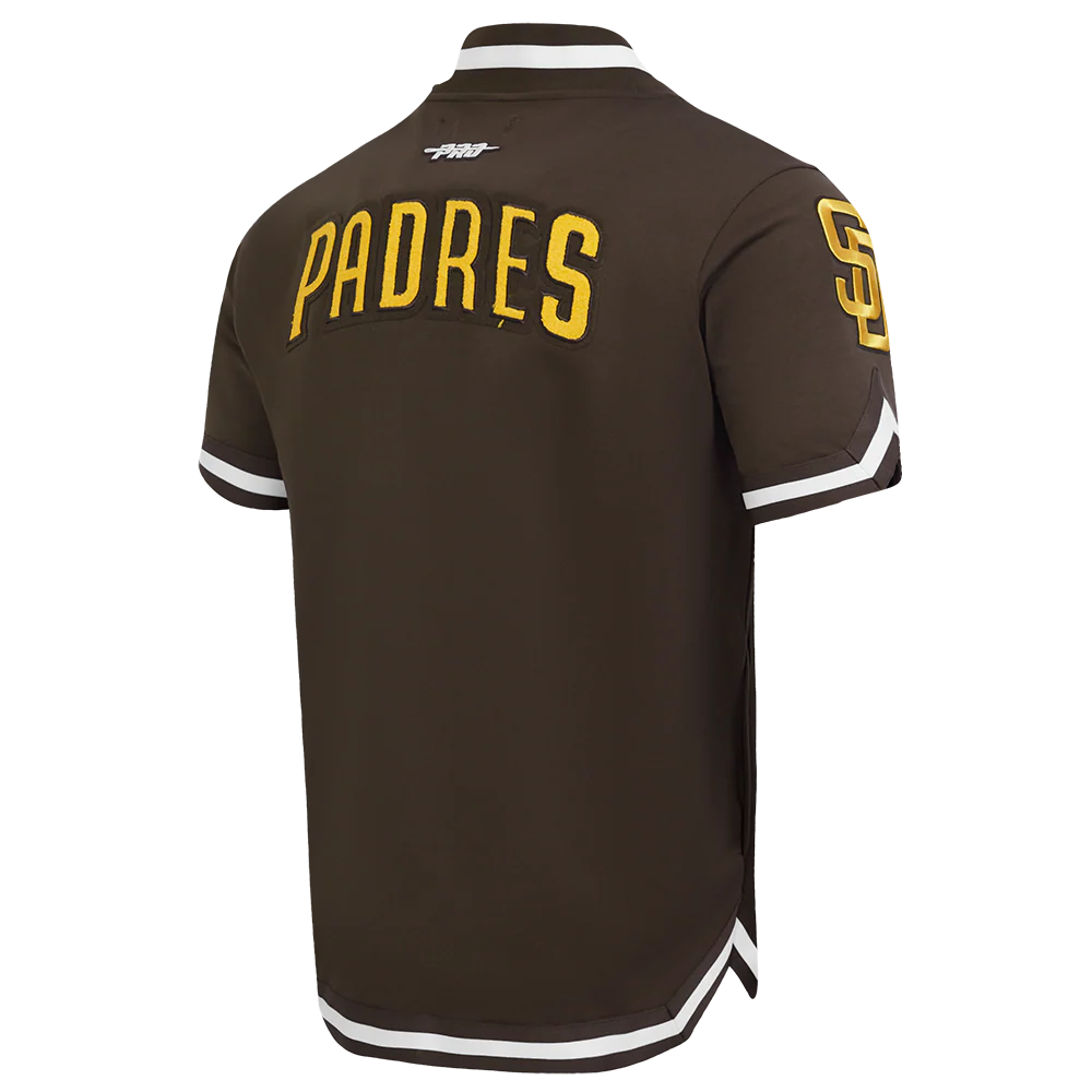 MLB SAN DIEGO PADRES FERNANDO TATIS JR. #23 CLASSIC MEN'S WARM UP JACKET (BROWN) - Image 4
