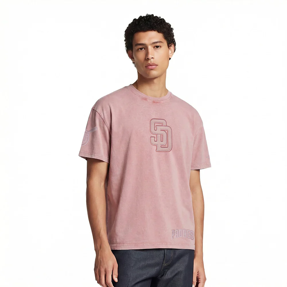SAN DIEGO PADRES WASHED CLASSIC MAUVE MEN'S CJ DROP SHOULDER ENZ (WASHED MAUVE)