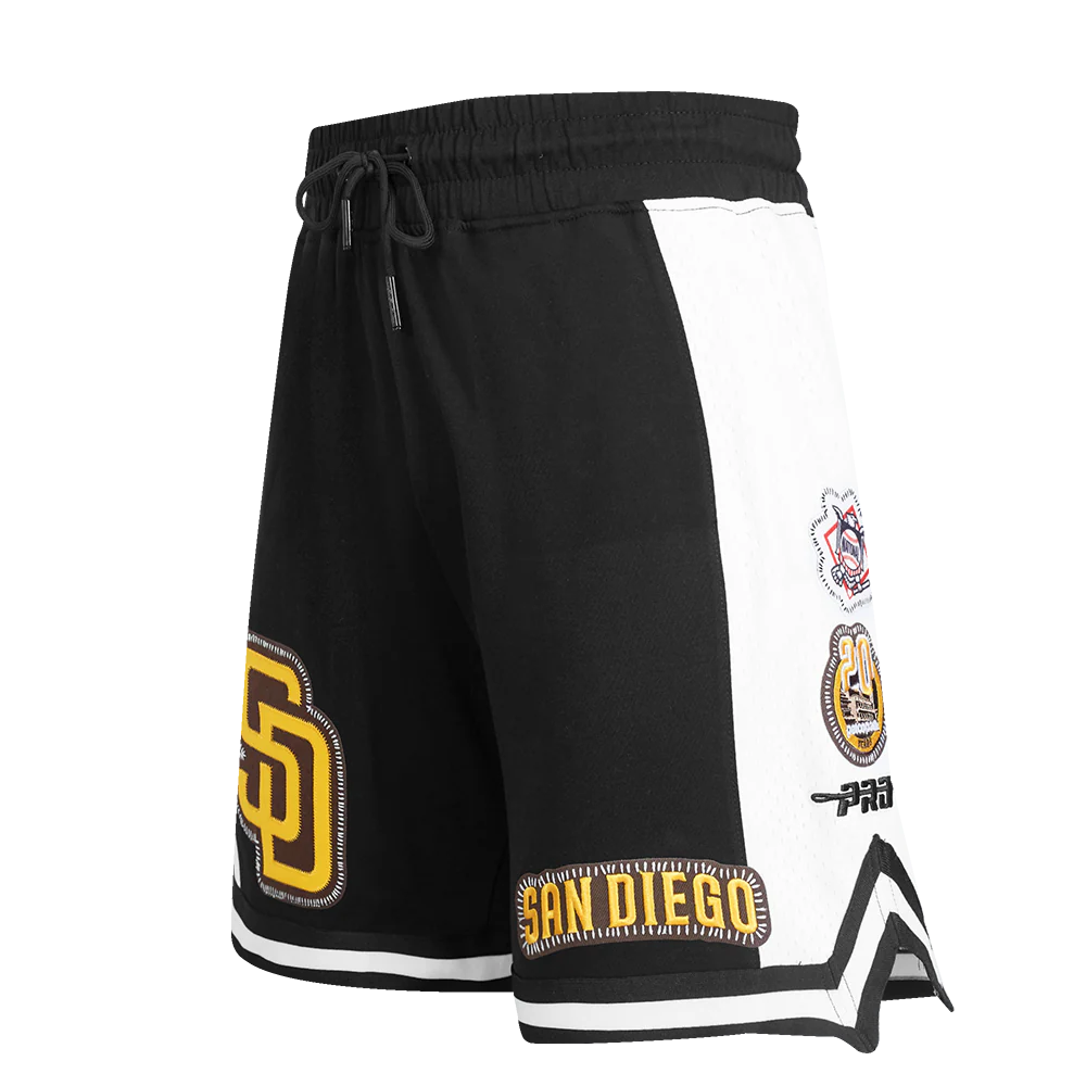 MLB SAN DIEGO PADRES DIY PICK STITCH MEN'S DOUBLE KNIT 2.0 SHORT (BLACK) - Image 4
