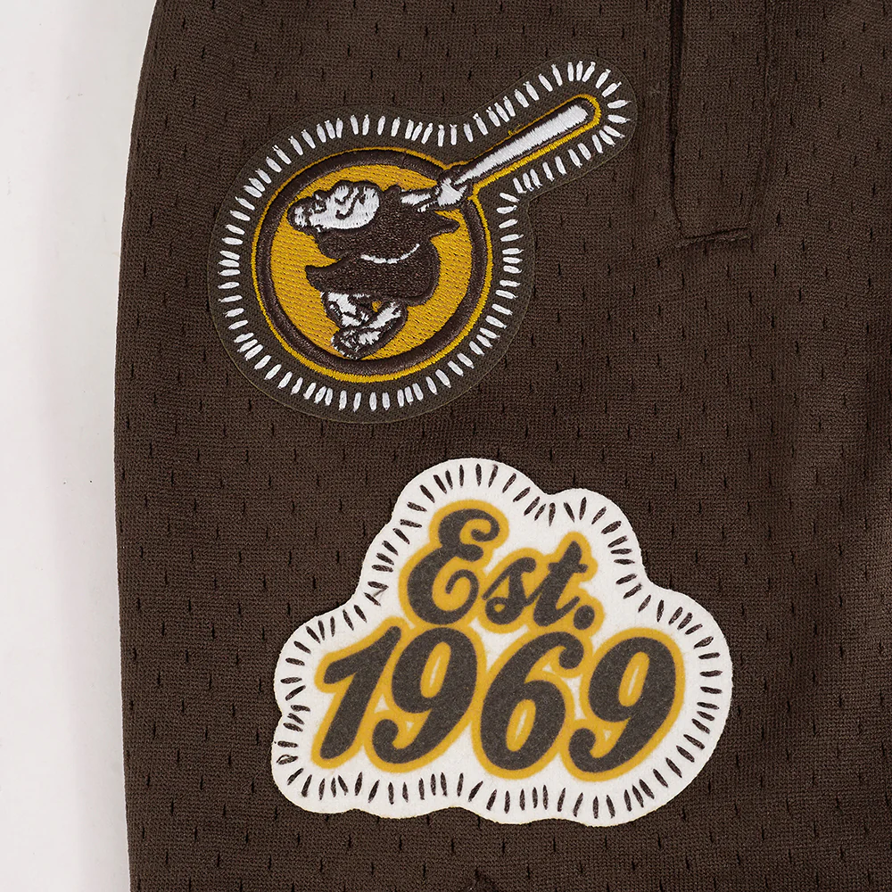 MLB SAN DIEGO PADRES DIY PICK STITCH MEN'S DOUBLE KNIT 2.0 SHORT (EGGSHELL/ BROWN) - Image 11