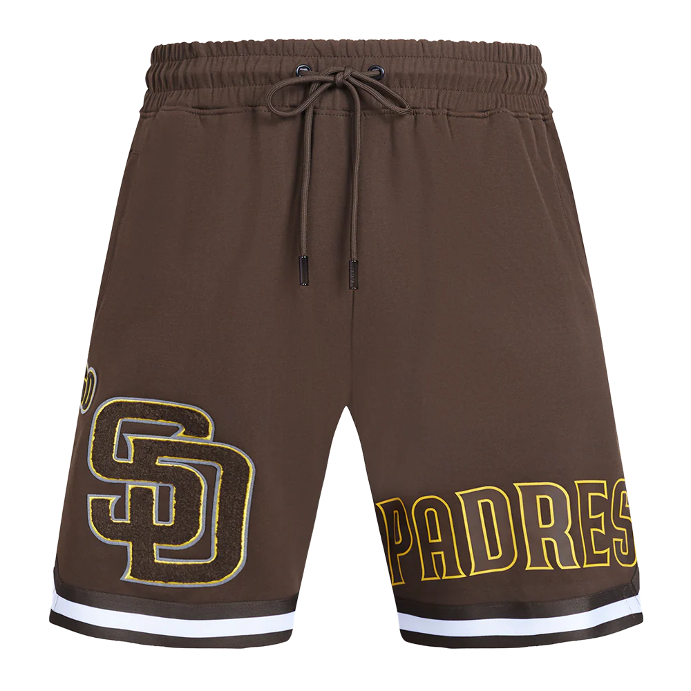 MLB SAN DIEGO PADRES CLASSIC CHENILLE MEN'S DK SHORT (BROWN) - Image 2