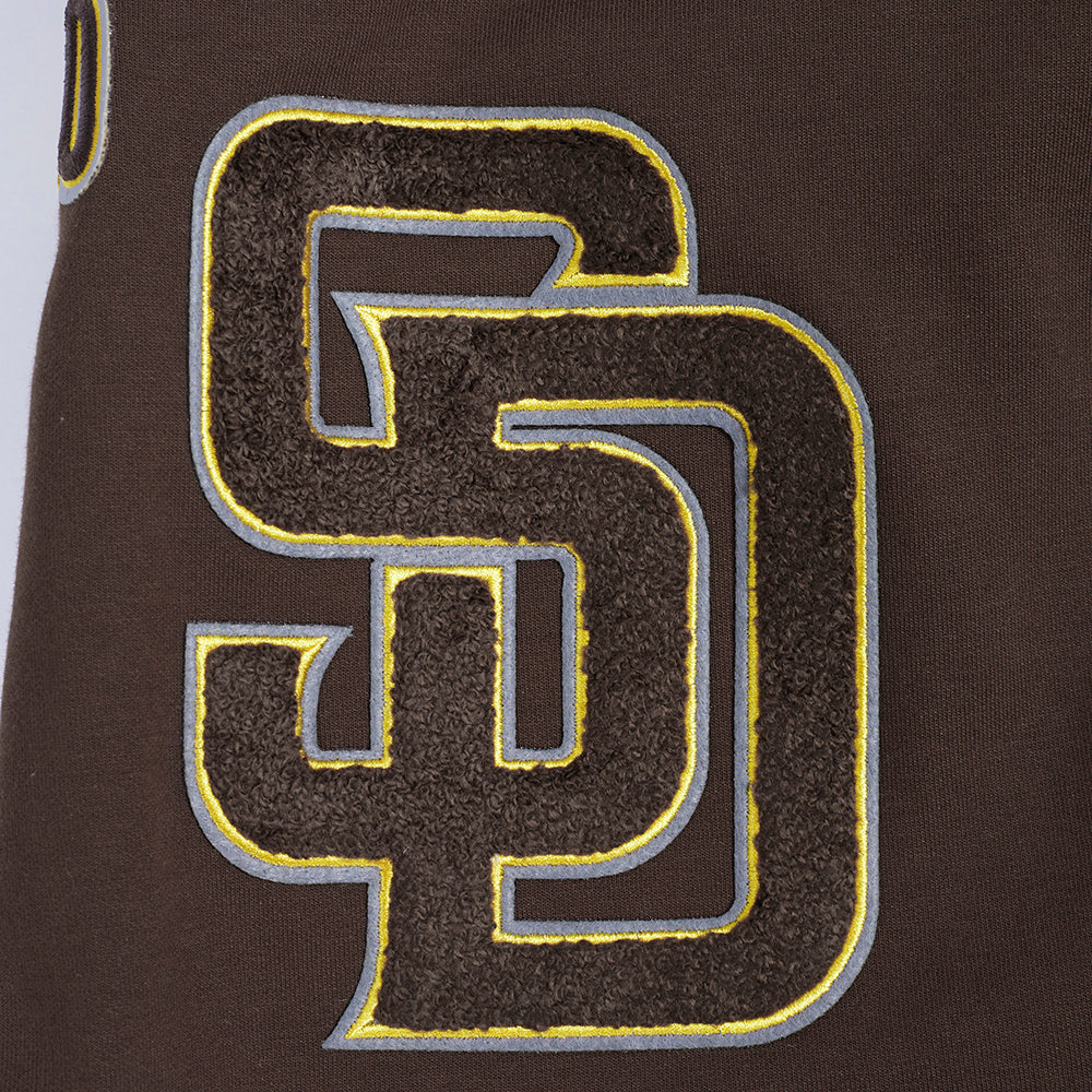 MLB SAN DIEGO PADRES CLASSIC CHENILLE MEN'S DK SHORT (BROWN) - Image 7