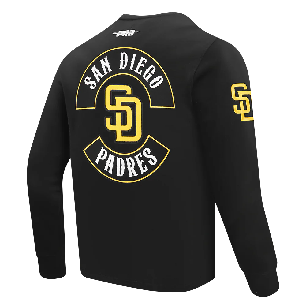 MLB SAN DIEGO PADRES BORN FOR SPORT MEN'S FLC CREWNECK (BLACK) - Image 4