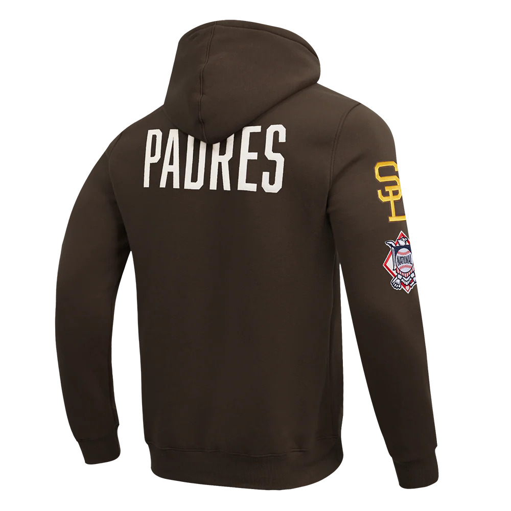 MLB SAN DIEGO PADRES MODERN ORIGINALS MEN'S FLC PO HOODIE (Brown) - Image 6
