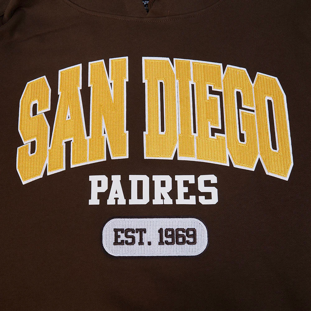 MLB SAN DIEGO PADRES CITY ARCH MEN'S FLC PO HOODIE (BROWN) - Image 5