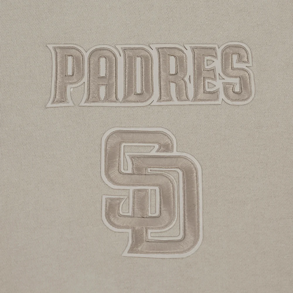 MLB SAN DIEGO PADRES WINGSPAN MEN'S DROP SHOULDER FLC PO HOODIE (TAUPE) - Image 5
