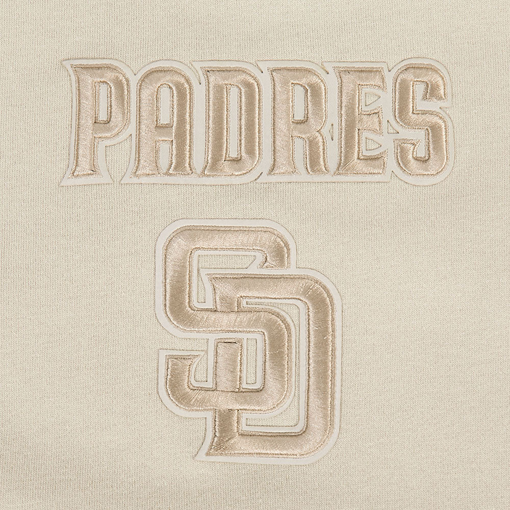 MLB SAN DIEGO PADRES WINGSPAN MEN'S DROP SHOULDER FLC CREWNECK (TAUPE) - Image 5