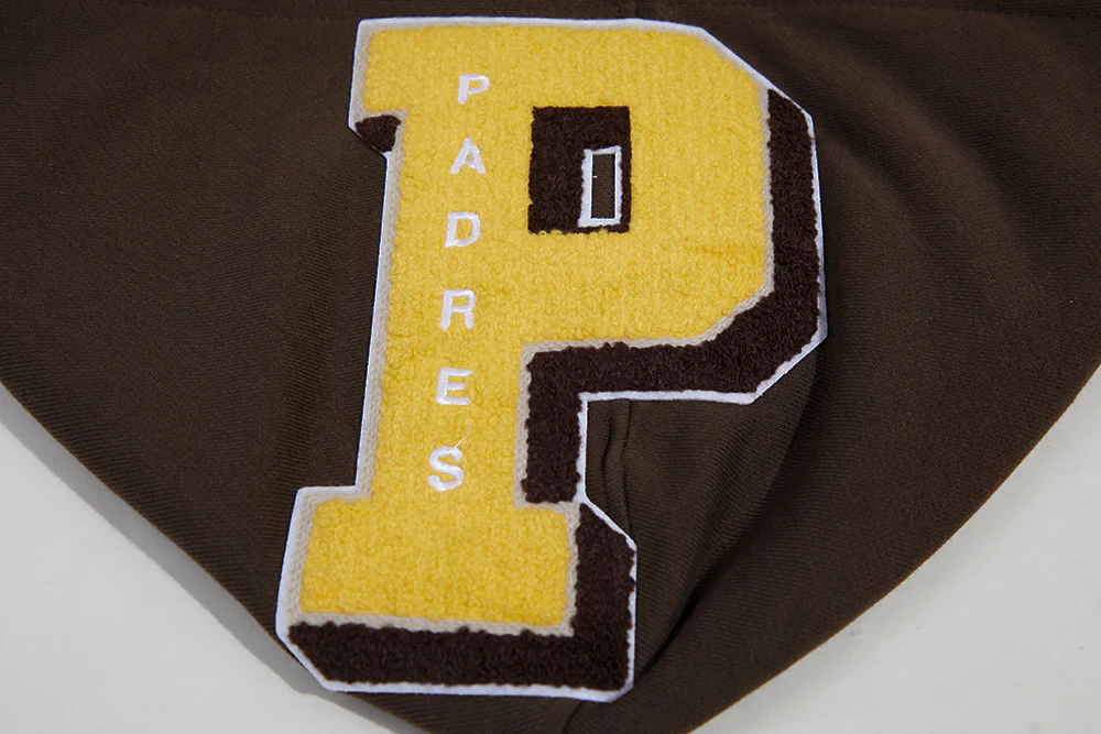 MLB SAN DIEGO PADRES MASHUP MEN'S RIB PULLOVER HOODIE (BROWN) - Image 5