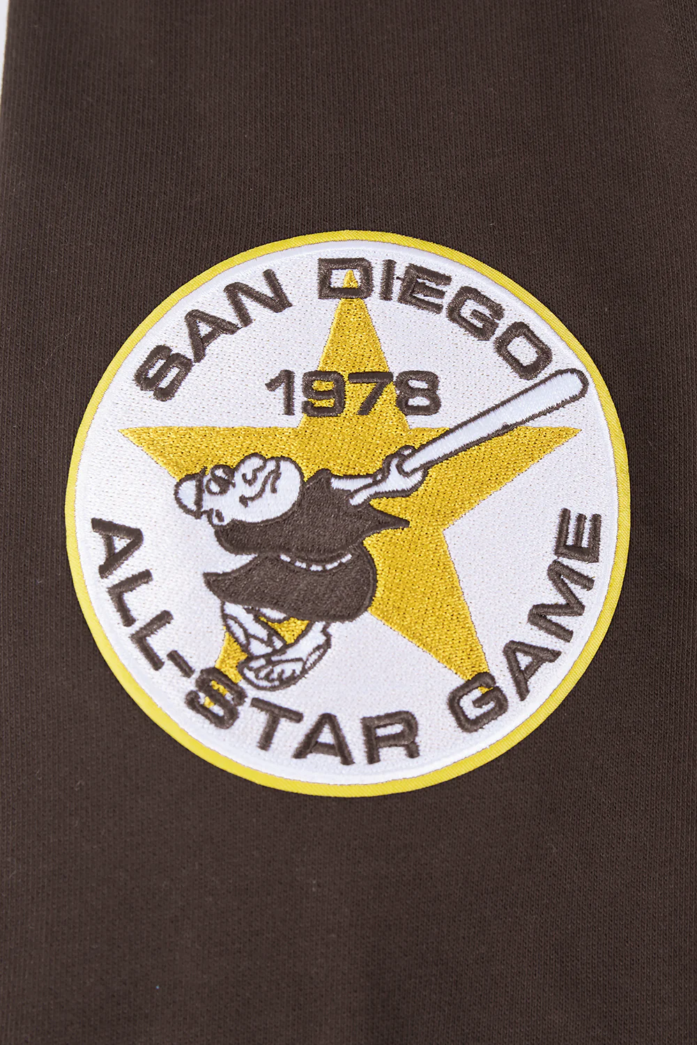 MLB SAN DIEGO PADRES RETRO CLASSIC MEN'S PULLOVER HOODIE (BROWN) - Image 6