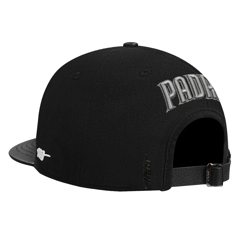 MLB SAN DIEGO PADRES REVERSE FRENCH TERRY WOOL BLEND PRO SIX STR (EGGSHELL/ BLACK) - Image 3