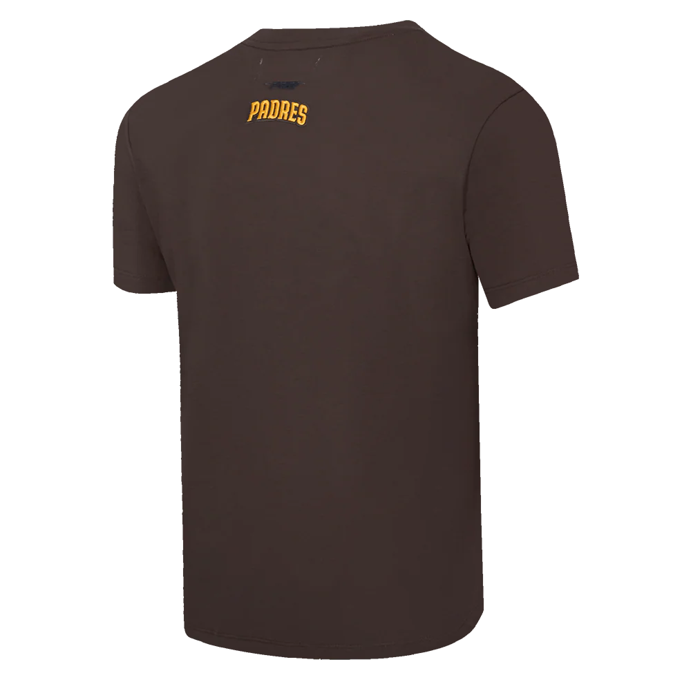 MLB SAN DIEGO PADRES SCRIPT TAIL WOMEN'S BOYFRIEND TOP (BROWN) - Image 3