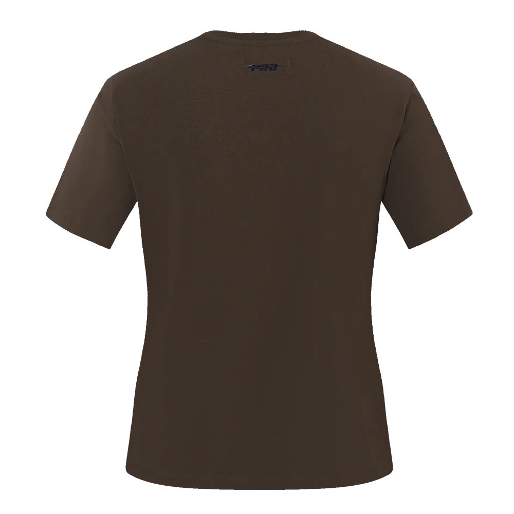 MLB SAN DIEGO PADRES CLASSIC SHORT SLEEVE WOMEN'S SLIM FIT TOP (BROWN) - Image 3