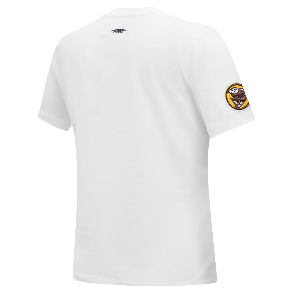 MLB SAN DIEGO PADRES CLASSIC SHORT SLEEVE WOMEN'S SLIM FIT TOP (WHITE) - Image 4