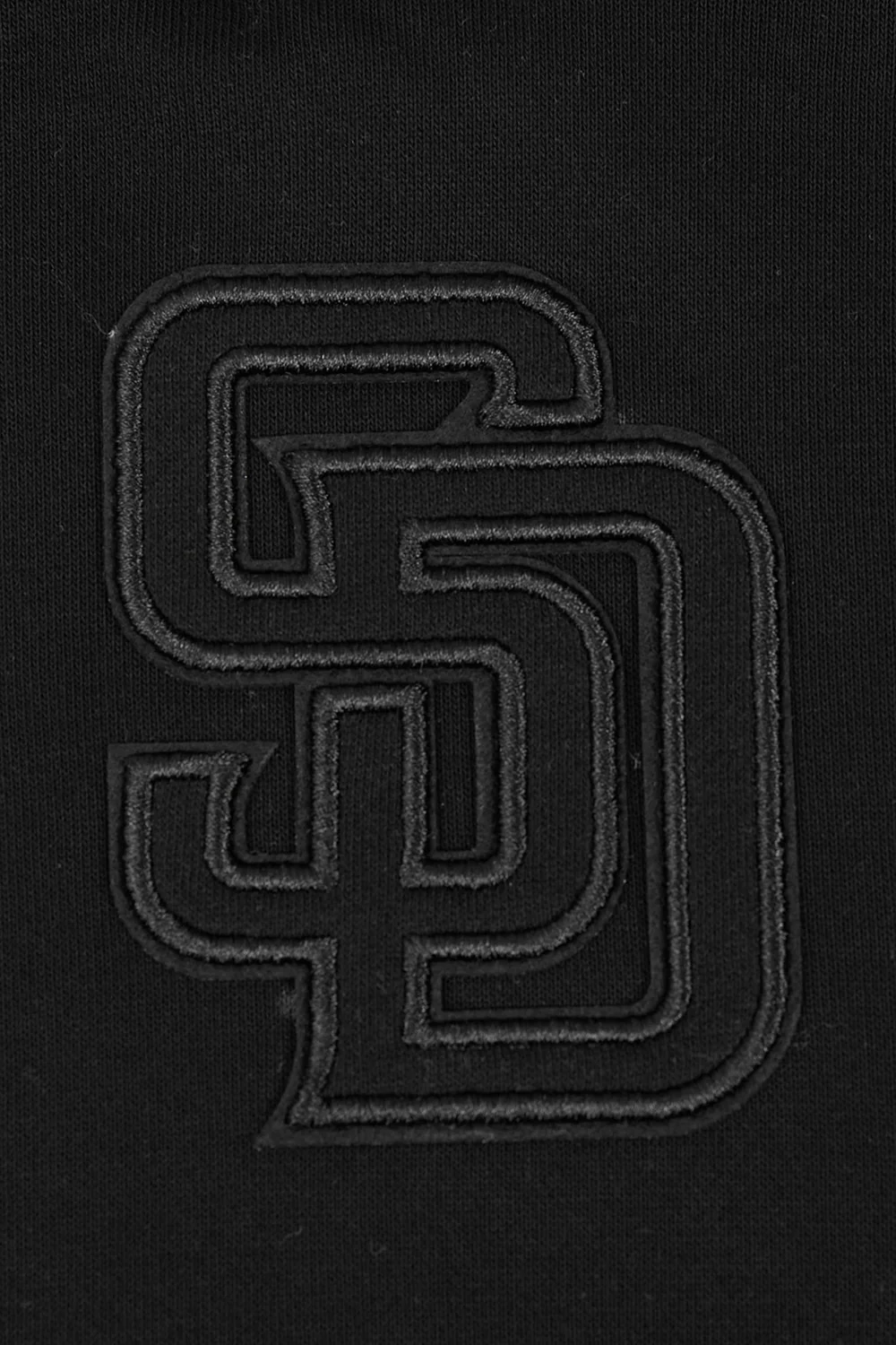 MLB SAN DIEGO PADRES NEUTRAL WOMEN'S CROPPED PULLOVER HOODIE (BLACK) - Image 5