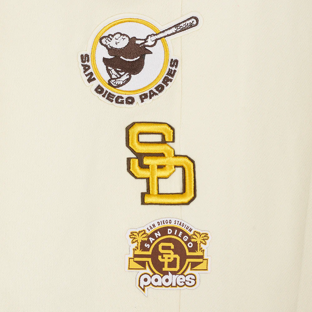 MLB SAN DIEGO PADRES RETRO CLASSIC WOMEN'S RIB SWEATPANT (EGGSHELL/ BLACK) - Image 6