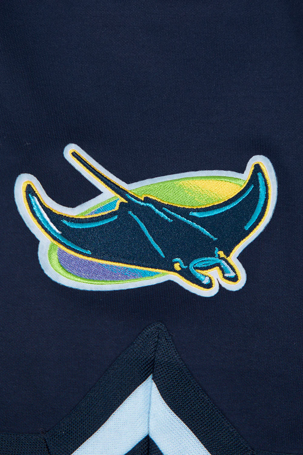 MLB TAMPA BAY RAYS CLASSIC MEN'S WARM UP JACKET (MIDNIGHT NAVY) - Image 6
