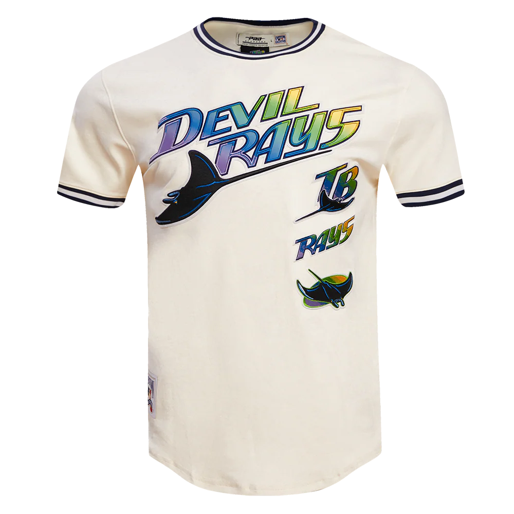MLB TAMPA DEVIL RAYS RETRO CLASSIC MEN'S TOP (EGGSHELL/ MIDNIGHT NAVY)