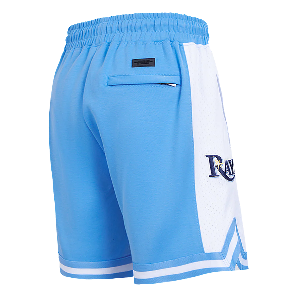 MLB TAMPA BAY RAYS SCRIPT TAIL MEN'S DOUBLE KNIT 2.0 SHORT (UNIVERSITY BLUE) - Image 4
