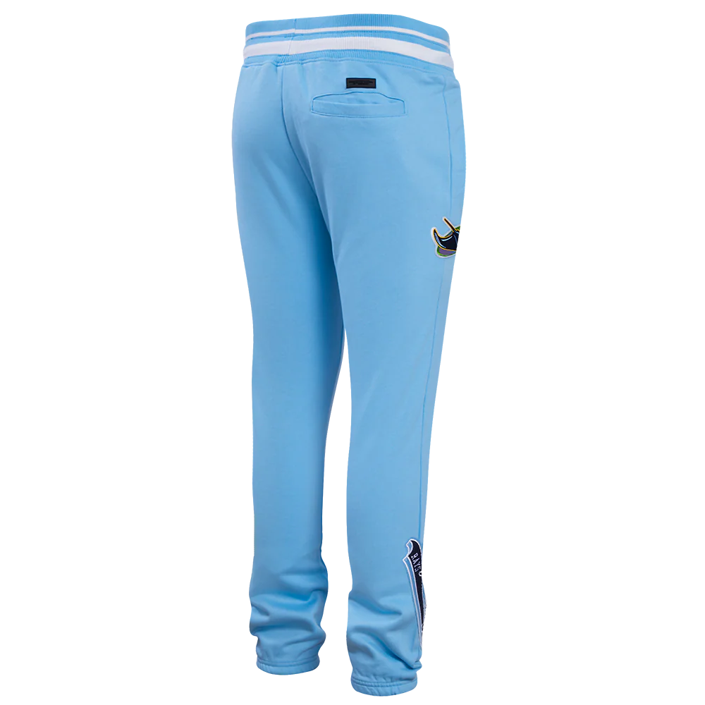 MLB TAMPA BAY RAYS SCRIPT TAIL MEN'S RIB FLEECE SWEATPANT (UNIVERSITY BLUE) - Image 3