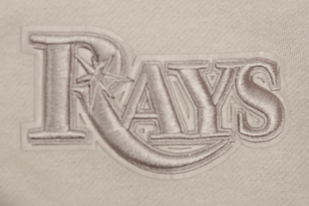 MLB TAMPA BAY RAYS NEUTRAL MEN'S DROP SHOULDER PULLOVER HOODIE (TAUPE) - Image 7