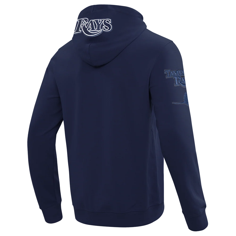 MLB TAMPA BAY RAYS TC TONAL OUTLINE M DK FZ PO HOODIE (MIDNIGHT NAVY) - Image 4